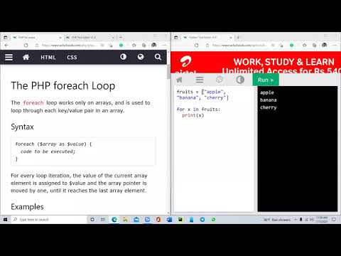 Foreach loop - PHP | A/L ICT | Tamil