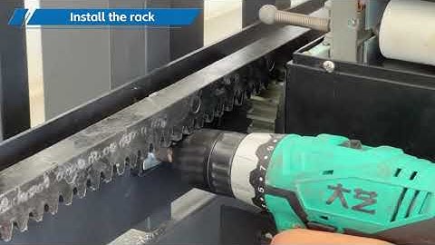 how to install sliding gate motor