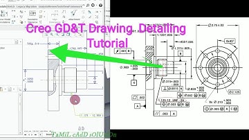 Creo GD&T Drawing Detailing Tutorial