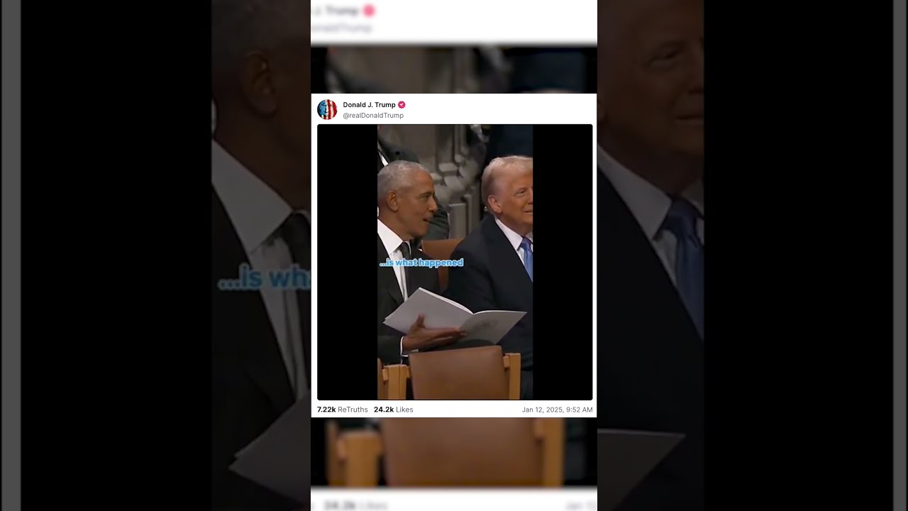 Trump Posts AI Lip Reading Of Himself And Obama