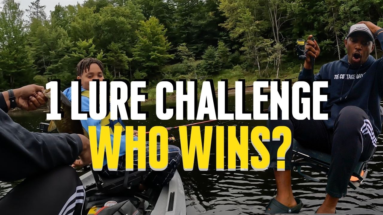 Who Wins? 1 Hour Bass Fishing Challenge Using the SAME Lure!