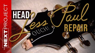 Les Paul Broken Headstock Repair - Part 1 Splines