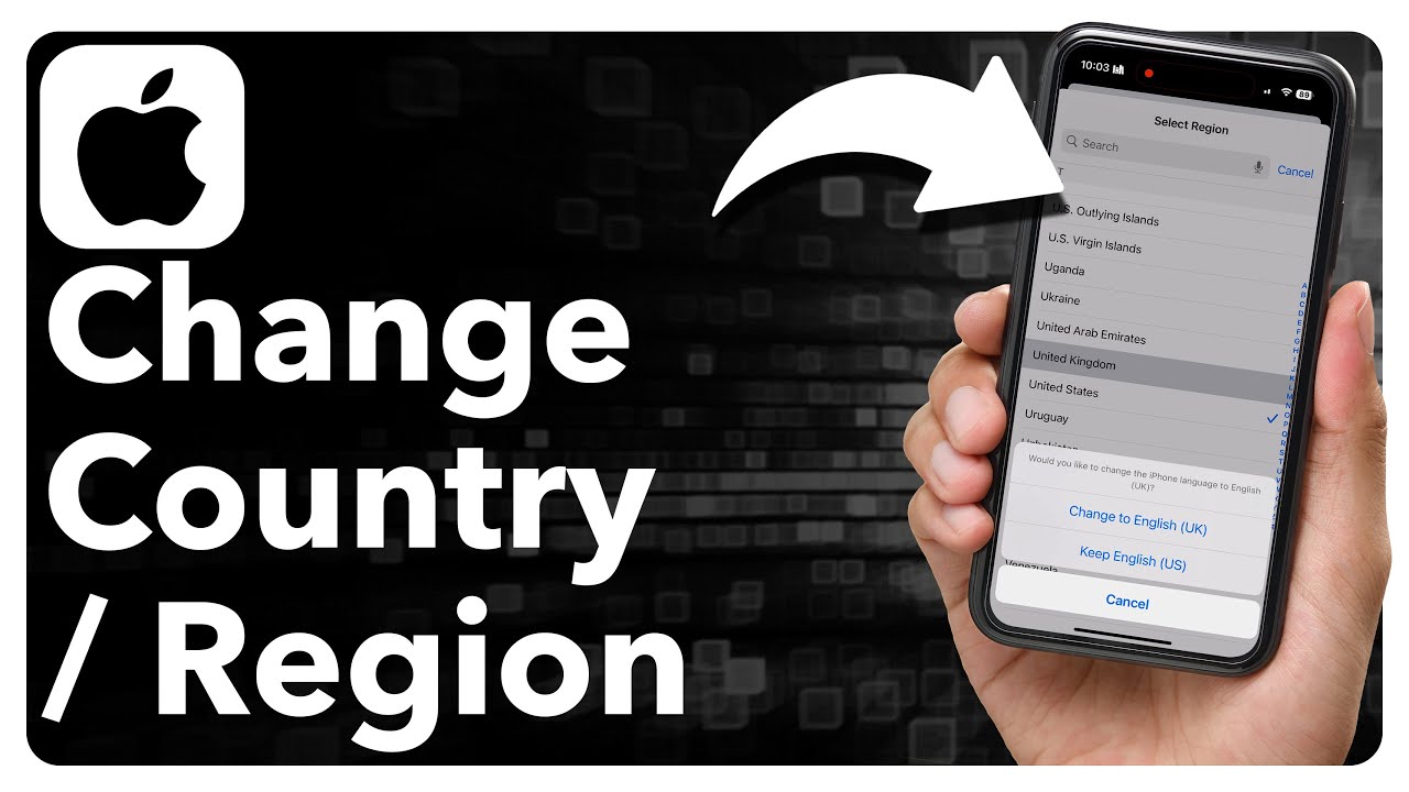 How To Change Country Or Region On iPhone - YouTube