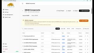 SBOM Import and Export