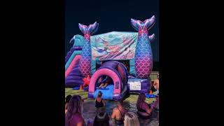 Help! This giant inflatable robot has taken pool parties to a whole new level! ✨ #bingoinflatables