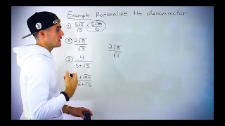 Rationalizing Denominator Examples (One Term + Two Term Radicals)