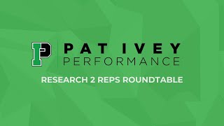 Research 2 Reps Roundtable - Dr. Paul Comfort