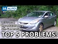 Top 5 Problems Hyundai Elantra Sedan 2011-2016 5th Generation