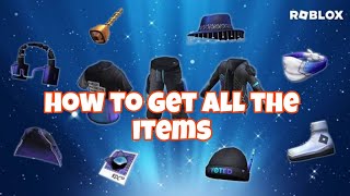 tutorial on how to get all the items in roblox innovation awards