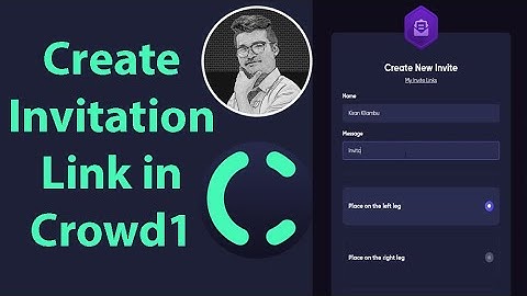 How to Create Invitation Link in Crowd1 | Crowd1 Create Your Invite Link | Crowd1 Tutorial