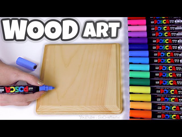 POSCA PEN PAINTING on WOOD! ((cute art)) 