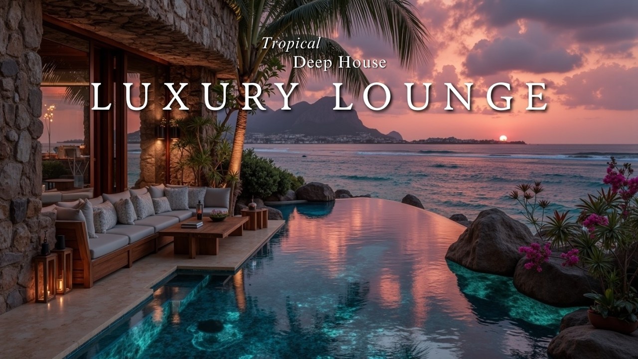 Тропический Дип-хаус Чилаут ~ Атмосфера заката и микс лаундж-музыки 2025