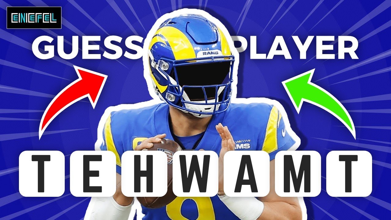 GUESS THE NFL PLAYER BY SHUFFLED LETTERS PART 2 YouTube Guess the nfl player by shuffled letters part 2 youtube