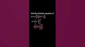 💯 Convert Parametric Equations to Cartesian Equations | Parabolas