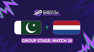 ICC Women's T20 World Cup 2026: Pakistan vs Netherlands(English) #t20worldcup