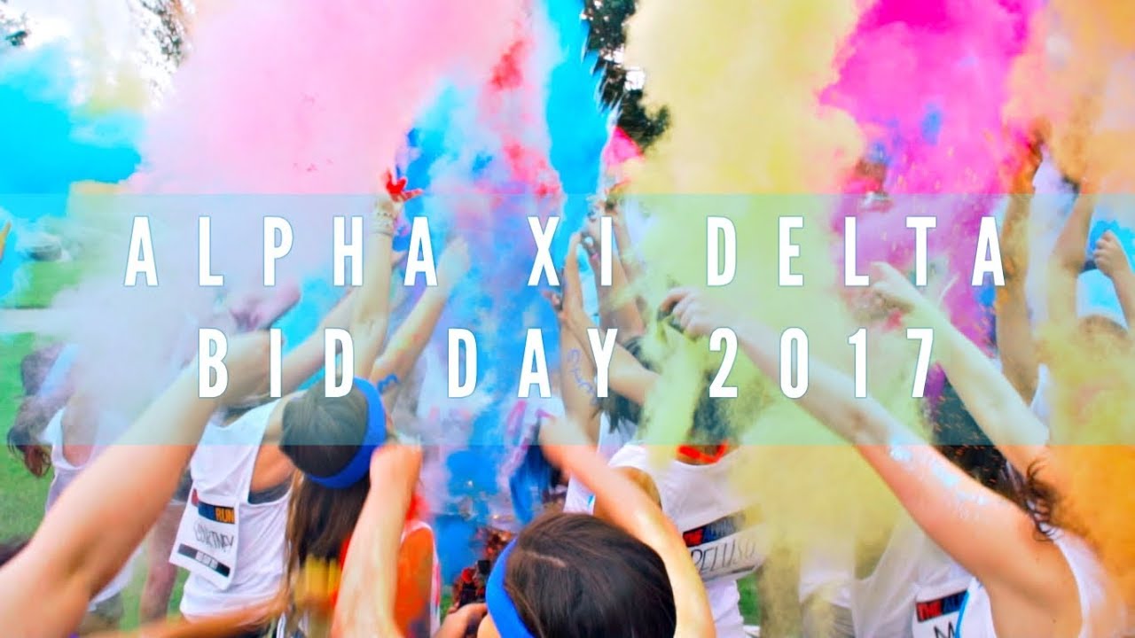 Alpha Xi Delta Bid Day 2017 | University of New Orleans - YouTube