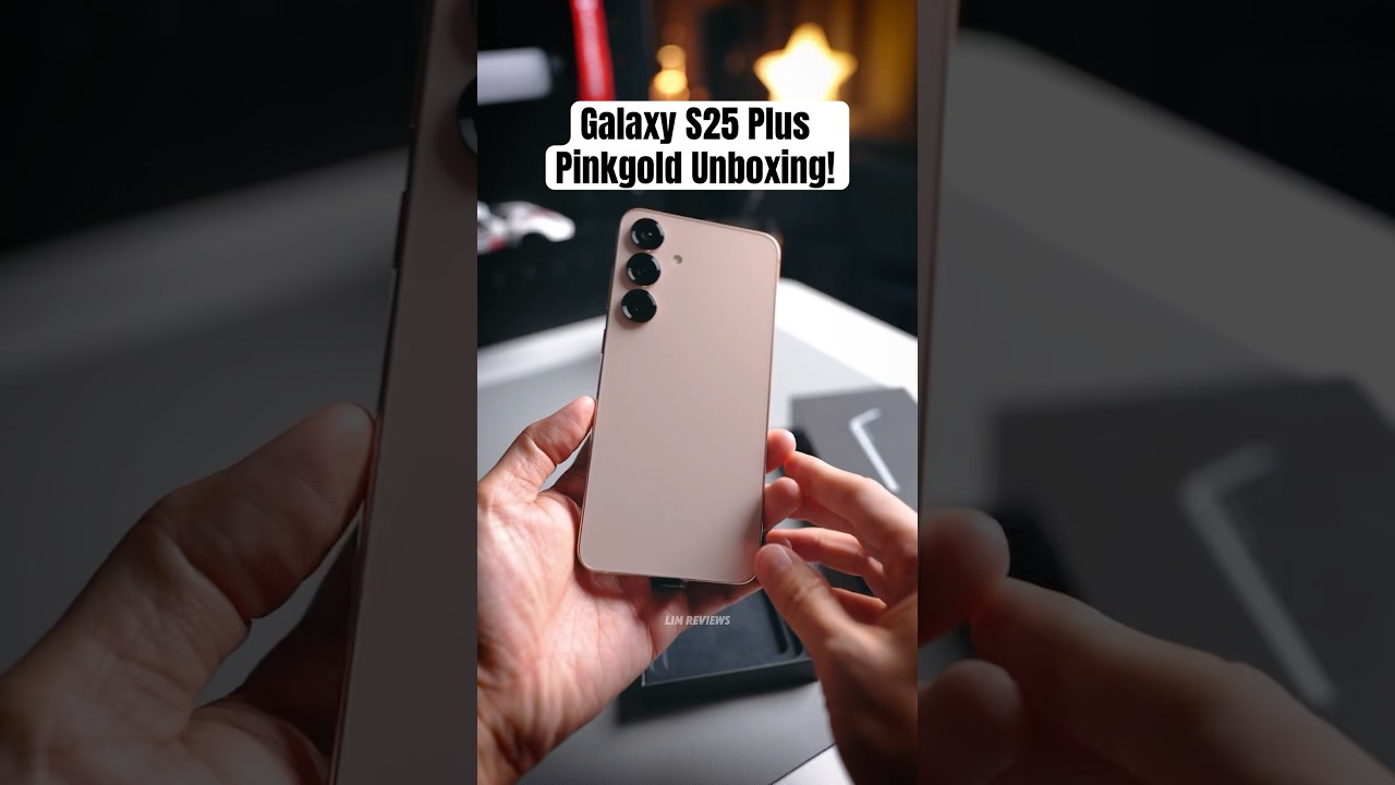 Beautiful PINKGOLD Galaxy S25 Plus colorway! #galaxys25plus - YouTube