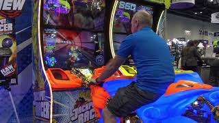 Racing For Tickets In Jackpot Racer By Raw Thrills Iaapa 2025