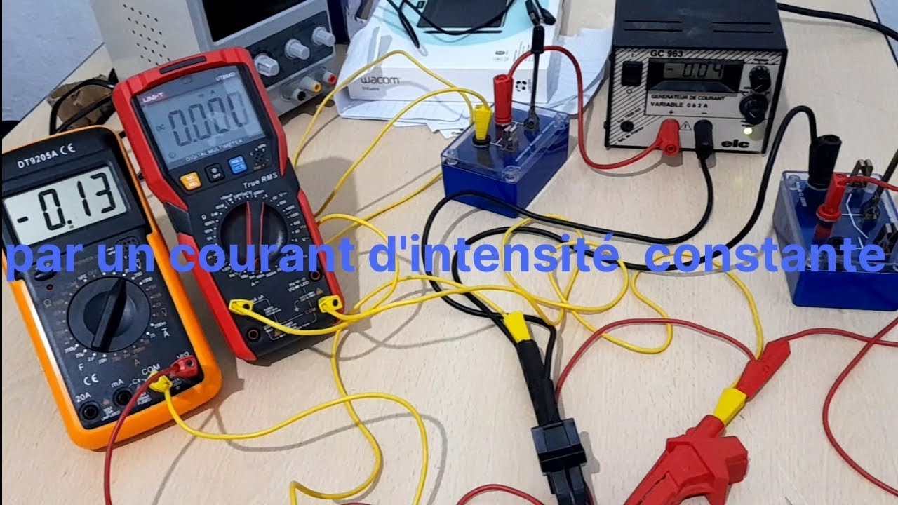 Charge d'un condensateur par un courant d'intensité constante _TP la capacité 4 ème Scientifiques