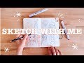 Sketch With Me #1 | Filling the first page of a new sketchbook! 🌙