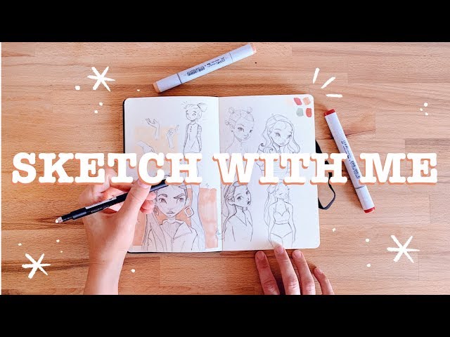 Sketch With Me 1 | Filling the first page of a new sketchbook! 