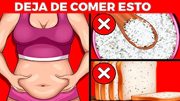 ¿Qué 3 alimentos dejar de comer para adelgazar?