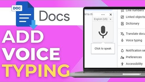 How to add voice typing in Google Docs