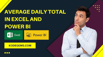 Average Daily Total in Excel and Power BI - Power BI Desktop - By Abola David