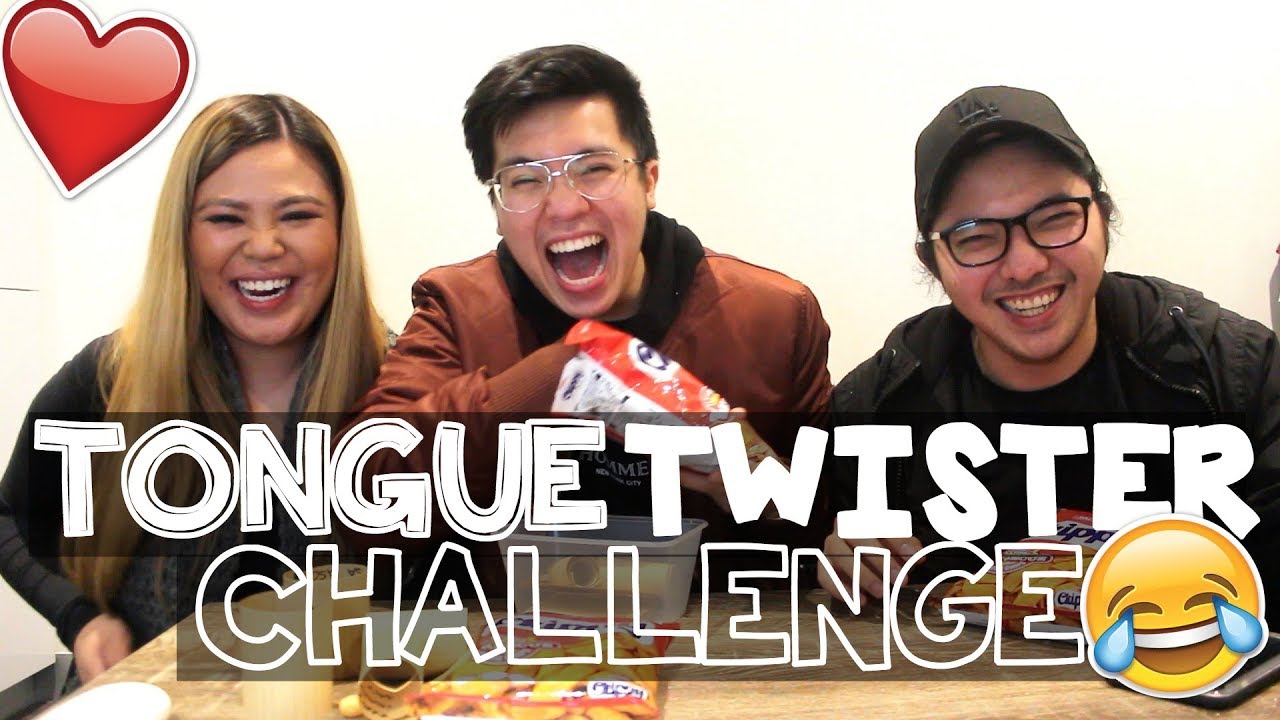TONGUE TWISTER CHALLENGE!! With a TWIST! 😱😂 ️ - YouTube