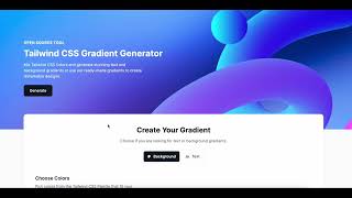 Awesome Gradients Generator by TailwindComponents