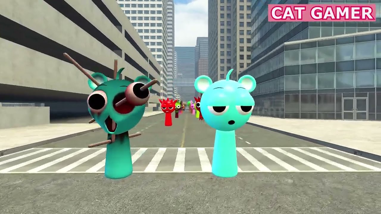 I LOVE SPRUNKI (Normal VS Horror) CATGAMER COLLECTION part 55❤️🎶🎹 #sprunki #roblox #garrysmod