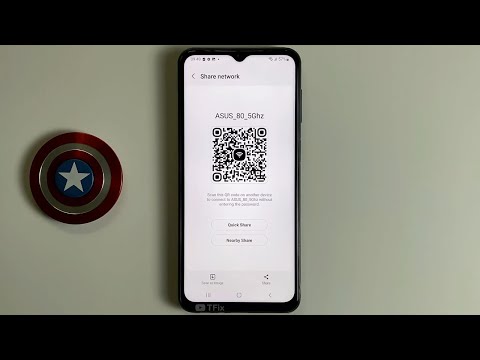 Connect wifi by QR code, share wifi network by QR code on Samsung A23 Android 12