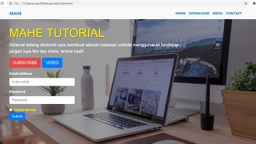 Tutorial membuat website menggunakan bootstrap html dan css | tutorial website