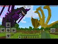 I Found IRRITANT SHIN GODZILLA vs KING GHIDORAH in Minecraft Pocket Edition...