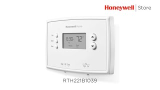Honeywell RTH221B 1 Week Programmable Digital Thermostat 