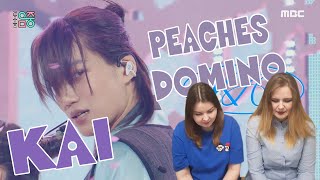 KAI - PEACHES, DOMINO REACTION | РЕАКЦИЯ | ENG SUB