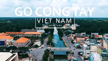 Vinh Binh Town in Mekong Delta | Flycam Thị Trấn Vĩnh Bình, Gò Công Tây, Tiền Giang
