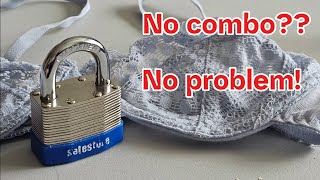 How to open a Safestore combination padlock... With a bra!! #lockpicking #locksport #safestorage