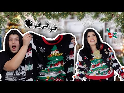 MAKING MY OWN UGLY CHRISTMAS SWEATER!!! ♡