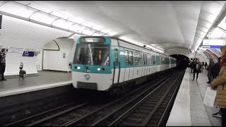 Metro Paris Type Mf 77 Ratp Ligne 7 Et 8 Opéra