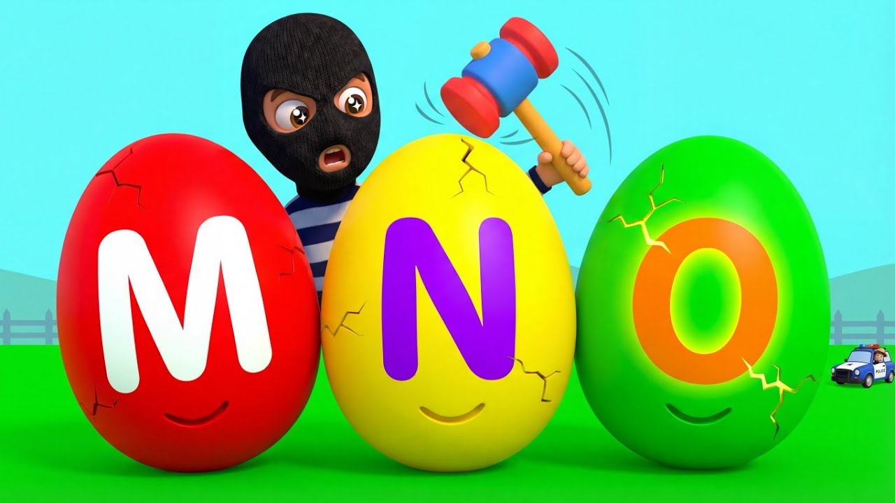 ABC Farm Rescue: Learn M, N, O with Animals 🐵🐦🐙 | Police High-Speed Chase Fun Kids Learning | EP-5