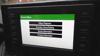 Toyota RAV4 (20192023): Hidden Service Menu Settings. Diagnostic Info And Camera Calibration.