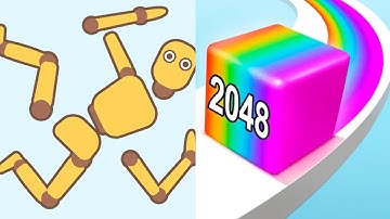 RagdollBreak VS Jelly Run 2048 Gameplay IOS Android