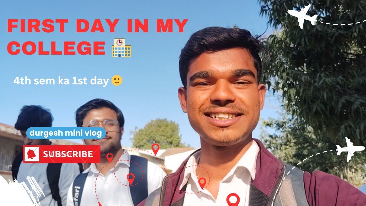 First day in my college ☺️ 4th sem ka 1st day 🙂