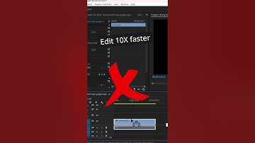 EDIT 10X FASTER in Adobe Premiere Pro