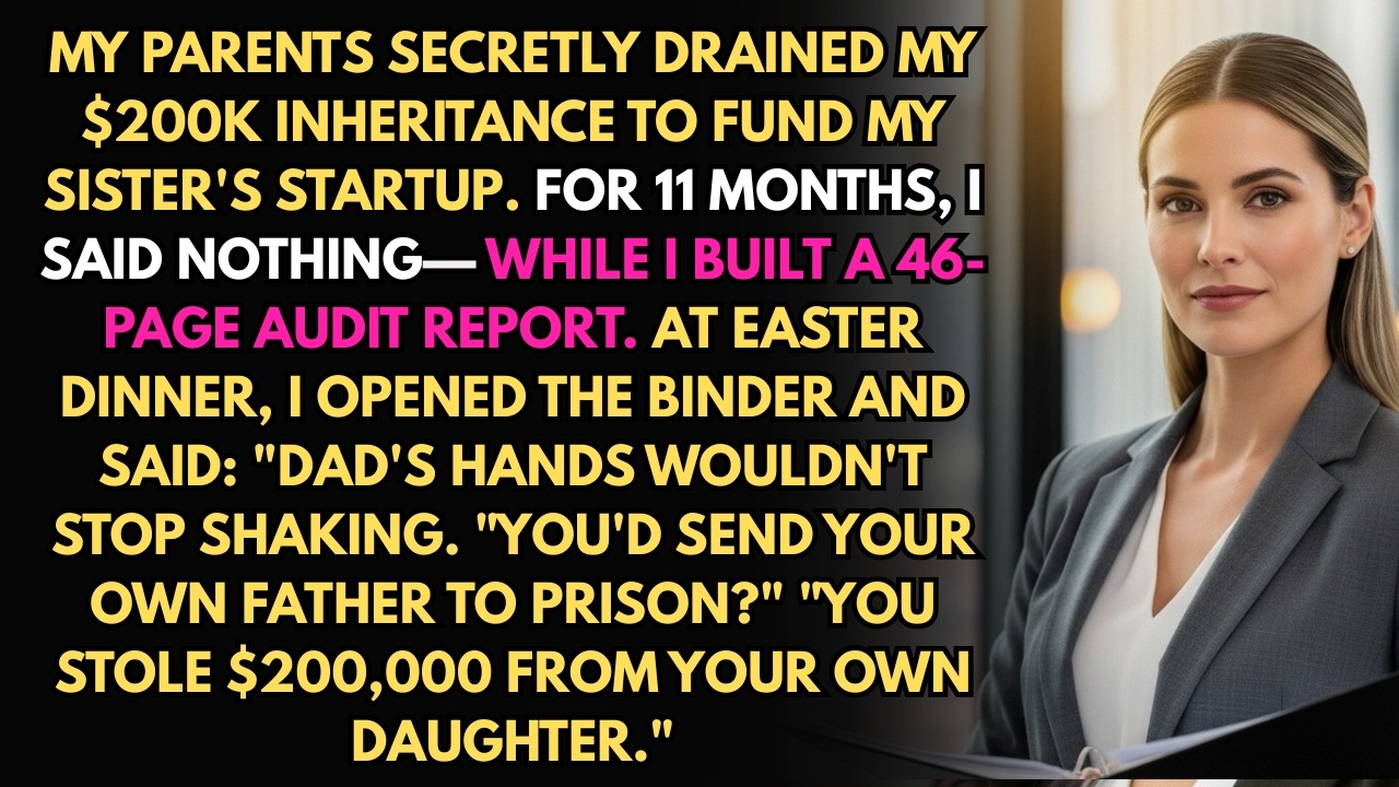 My Parents Spent My $200K Inheritance On My Sister's Startup—The Auditor's Report Left Them Pale