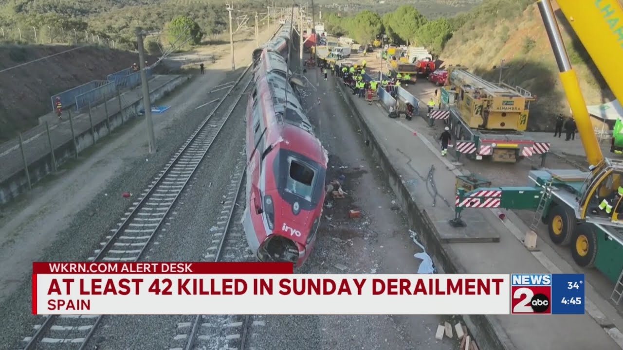 At least 42 killed in Spain train derailment
