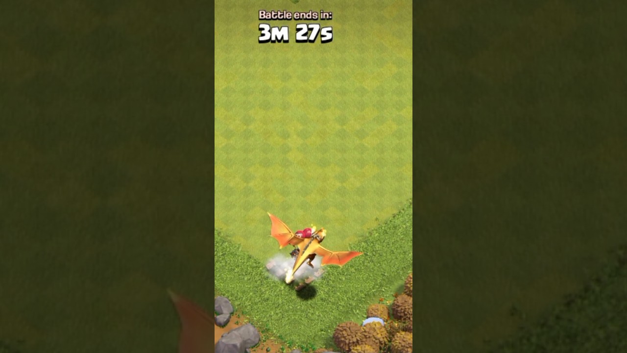 BIG DRAGON VS AIR BOMBS - CLASH OF CLANS 