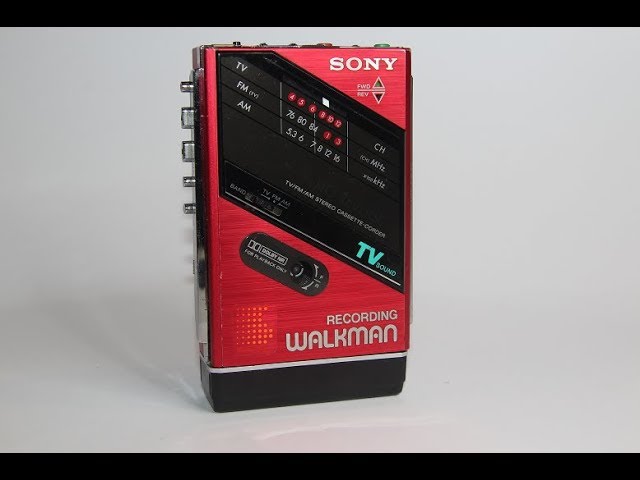 Sony Walkman WM-F202 in Red - YouTube