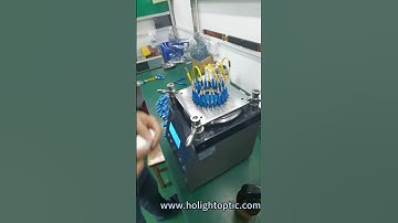 9um Polishing Process for SC Patchcords 💌 beta@holightoptic.com #Polishing #Fiber #PatchCord #Cables